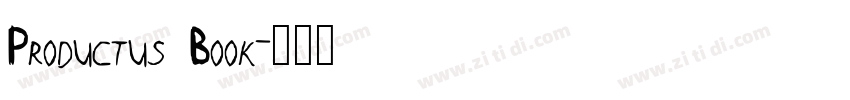 Productus Book字体转换